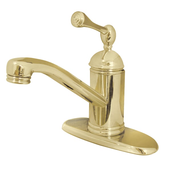 Single-Handle Bathroom Faucet, Polished Brass